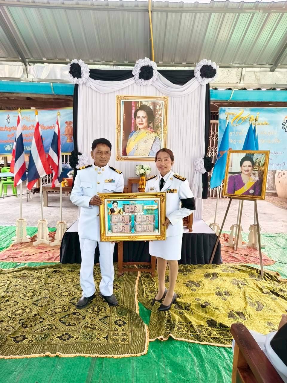 อำเภอห้วยกระเจา จัดพิธีอัญเชิญเงินพระราชทานขวัญถุงกองทุนแม่ของแผ่นดิน ประจำปี 2568 สู่ 2 หมู่บ้าน อย่างสมพระเกียรติ